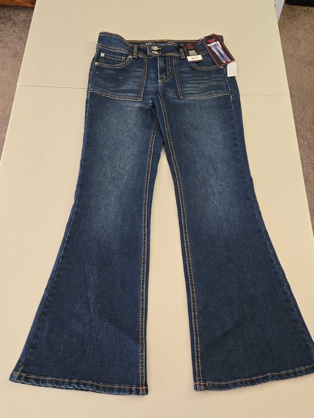 No Boundries Women’s Dark Blue Flare Jeans